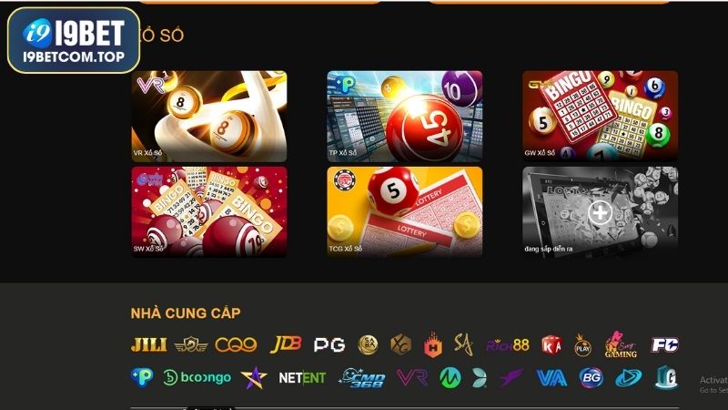 Một số nhà cung cấp game xổ số uy tín tại I9BET